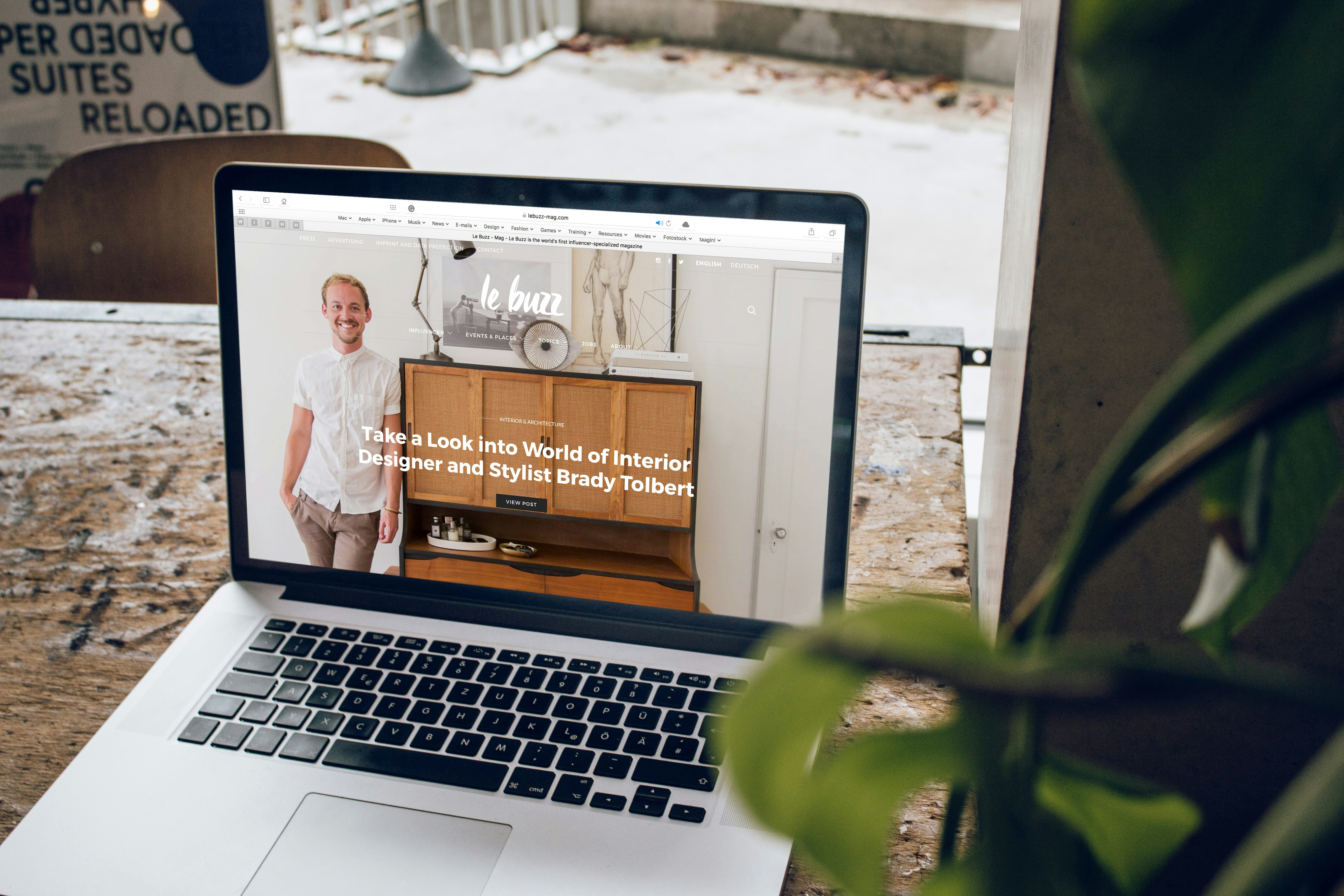 Clean, modern local business website design displayed on a desktop screen in Napa