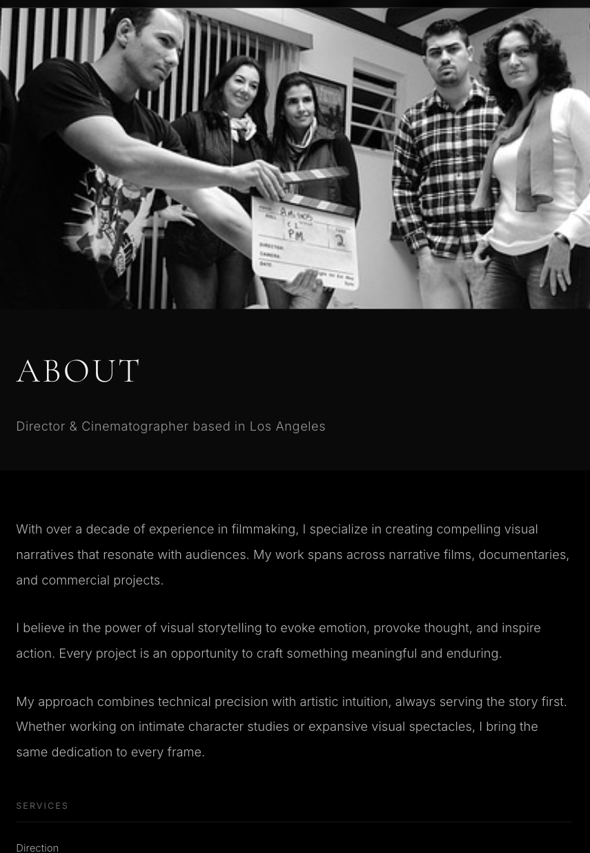 Restaurant website design in Napa, CA